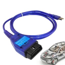 Car OBD OBD2 Diagnostic Scanner Cable Diagnostic Tool Reset Clear Check Engine Scanner Cable for Windows PC Laptop Tablet