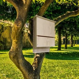 Outside Bat Habitat House Wood Shelter For Bat Colony Reusable Bat Box House Wooden Decoration For Hibernation Wooden Bat Nest