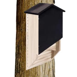 Outside Bat Habitat House Wood Shelter For Bat Colony Reusable Bat Box House Wooden Decoration For Hibernation Wooden Bat Nest