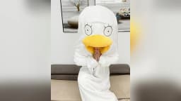 Super Long Flannel Blanket Duck Onesie Pajamas for Adult Winter Hoodies Sweatshirt Pullover Fleece TV Blanket Cosplay Costume