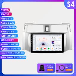 Hizpo 9inch Android Car radio For Toyota 4Runner 2009-2019 4 Runner Multimedia Video Player GPS Navi Stereo 4G WIFI Carplay 2din