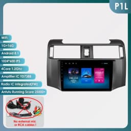 Hizpo 9inch Android Car radio For Toyota 4Runner 2009-2019 4 Runner Multimedia Video Player GPS Navi Stereo 4G WIFI Carplay 2din
