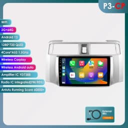 Hizpo 9inch Android Car radio For Toyota 4Runner 2009-2019 4 Runner Multimedia Video Player GPS Navi Stereo 4G WIFI Carplay 2din