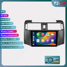 Hizpo 9inch Android Car radio For Toyota 4Runner 2009-2019 4 Runner Multimedia Video Player GPS Navi Stereo 4G WIFI Carplay 2din