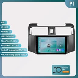 Hizpo 9inch Android Car radio For Toyota 4Runner 2009-2019 4 Runner Multimedia Video Player GPS Navi Stereo 4G WIFI Carplay 2din