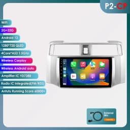 Hizpo 9inch Android Car radio For Toyota 4Runner 2009-2019 4 Runner Multimedia Video Player GPS Navi Stereo 4G WIFI Carplay 2din