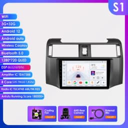 Hizpo 9inch Android Car radio For Toyota 4Runner 2009-2019 4 Runner Multimedia Video Player GPS Navi Stereo 4G WIFI Carplay 2din