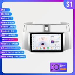 Hizpo 9inch Android Car radio For Toyota 4Runner 2009-2019 4 Runner Multimedia Video Player GPS Navi Stereo 4G WIFI Carplay 2din