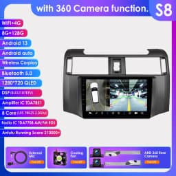 Hizpo 9inch Android Car radio For Toyota 4Runner 2009-2019 4 Runner Multimedia Video Player GPS Navi Stereo 4G WIFI Carplay 2din