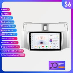 Hizpo 9inch Android Car radio For Toyota 4Runner 2009-2019 4 Runner Multimedia Video Player GPS Navi Stereo 4G WIFI Carplay 2din