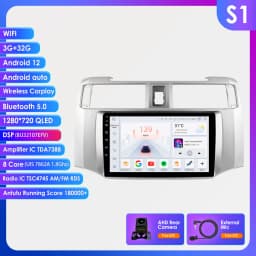 Hizpo 9inch Android Car radio For Toyota 4Runner 2009-2019 4 Runner Multimedia Video Player GPS Navi Stereo 4G WIFI Carplay 2din