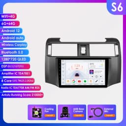 Hizpo 9inch Android Car radio For Toyota 4Runner 2009-2019 4 Runner Multimedia Video Player GPS Navi Stereo 4G WIFI Carplay 2din