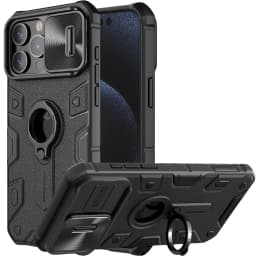 NILLKIN for iPhone 15 Pro Max Case for iPhone 15 Pro Case with Ring stand Case Camera Protection Slide cover