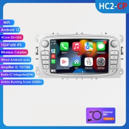 Android 12 Car Radio For ford mondeo/Focus/S-Max/GalaxyC-Max Car Radio Multimedia Video Player Navigation GPS Carplay 7862