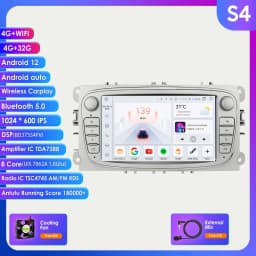 Android 12 Car Radio For ford mondeo/Focus/S-Max/GalaxyC-Max Car Radio Multimedia Video Player Navigation GPS Carplay 7862