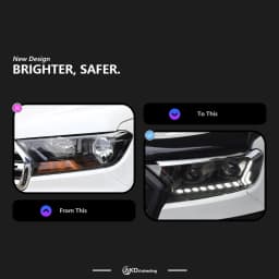AKD Auto Parts For Ranger Headlights 2016-2020 LED Headlights Ranger DRL Turn Signal High Beam Angel Eye Projector Lens