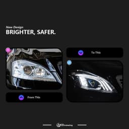 Car Lights for W221 2006-2013 S Class LED Auto Headlight Assembly Upgrade W222 Maybach Style Design Signal Lamp Accessories