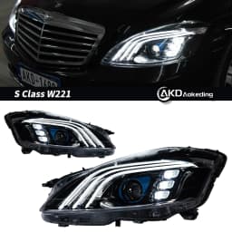 Car Lights for W221 2006-2013 S Class LED Auto Headlight Assembly Upgrade W222 Maybach Style Design Signal Lamp Accessories