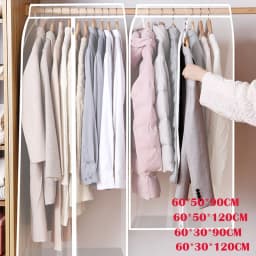 Clothes Dust Cover Fabric Case Suit Cover For Home Household Hanging-Type Coat Suit Protect Storage Bag Wardrobe Hanger