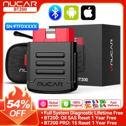 MUCAR BT200 BT200 PRO Car Scan Tool OBD2 Diagnostic Tool Full System Diagnosis Scanner For All Car 15 Reset Code Reader