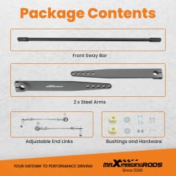 Front Rear Sway Bar Bracket Kit for Jeep LJ / TJ Unlimited Wranglers 1997-2006 Front Sway Bar Sway Bar End Links New