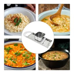 Spaetzle Press Stainless Steel Noodle Machine Dough Planer Drainer Homemade Dumpling Making Tool German Egg Noodle Maker Pasta