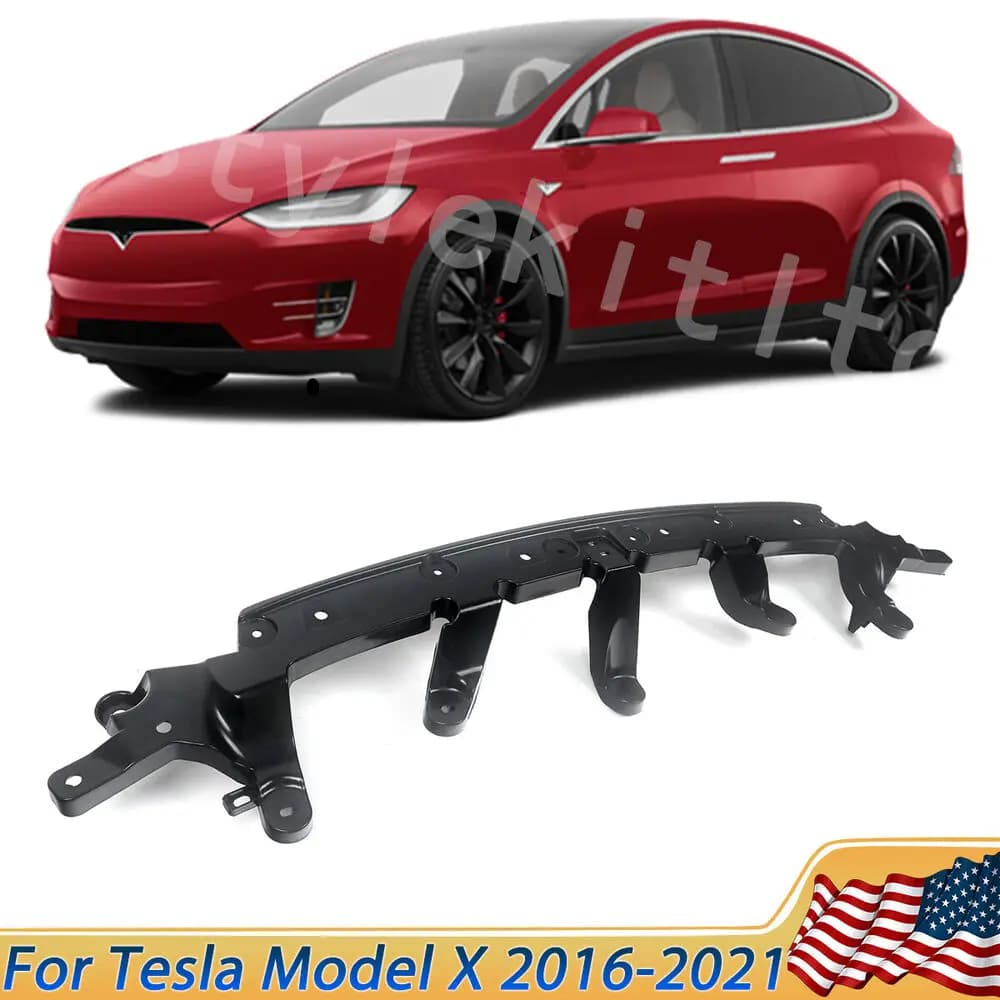 Black Front Bumper Upper Grille Bracket For Tesla model X 2016 2017 2018 2019 2020 2021 1047020-00-F 104702000F Replacement