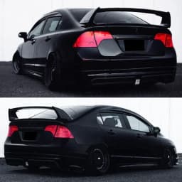 Fit 2006-11 Honda Civic Sedan FD2 Mugen RR Style Spoiler Rear Trunk Lid Wing Accessories Car Rear Wing for Honda Civic
