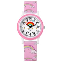 LANCARDO Rainbow Silicone Jelly Watch Sport Digital Dial Analog Quartz Teen Boys Girls Students School Graduation Gift