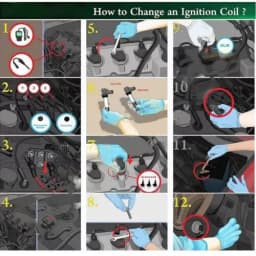 Carbole Ignition Coil Set of 6 For 1999-2010 Honda Odyssey Acura V6 3.0/3.2/3.5L UF242