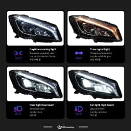 Car Lights for W117 2014-2020 CLA 220 CLA45 CLA260 LED Auto Headlight Assembly Upgrade High Configure Signal Lamp Accessories