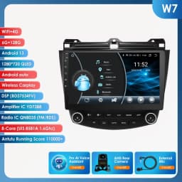 6G 128G Android 13 Autoradio For Honda ACCORD 7 2003-2007 multimedia Video player GPS navi Carplay 4G car intelligent system SWC