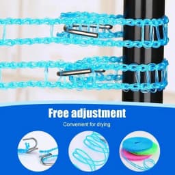 Travel Clothesline 16ft RV Non Slip Windproof Clothesline For Campers Travel Laundry Rope For Drying Clothes In Hotel For Home