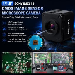 KUAIQU 4K Electronic Digital Microscope For Soldering, IMX678 IMX415 IMX323 Optional UHD Microscope For PCB Welding Phone Repair