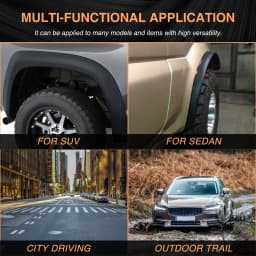 3.2m For Jeep Wrangler Compass Patriot Car Wheel Eyebrow Arch Extension Protector Fender Flares Moulding Trim Strip
