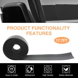 3.2m For Jeep Wrangler Compass Patriot Car Wheel Eyebrow Arch Extension Protector Fender Flares Moulding Trim Strip