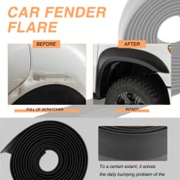 3.2m For Jeep Wrangler Compass Patriot Car Wheel Eyebrow Arch Extension Protector Fender Flares Moulding Trim Strip