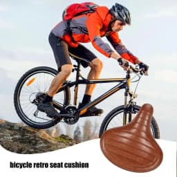 Retro Bike Seat Vintage Saddle Seat for Bicycles Highly Reboud Bicycle Saddles with Shock Absorption for Folding Bikes Mountain