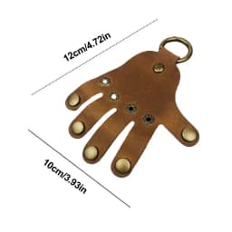 Fun Leather Keychain Leather Hand Shaped Cool Key Ring Creative Keyring Novelty Toy Backpack Accessories Keychain Gifts