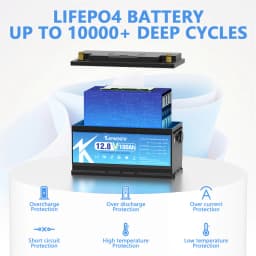 New 12V 24V 50Ah 100Ah 120Ah 180Ah 200Ah 300Ah Lithium Iron Phosphate Battery For Golf Cart EV RV Solar Energy Trolling Motor