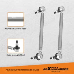 2pcs Front Adjustable Sway Bar End Links 280-330mm for Honda Civic 2016-2019 New