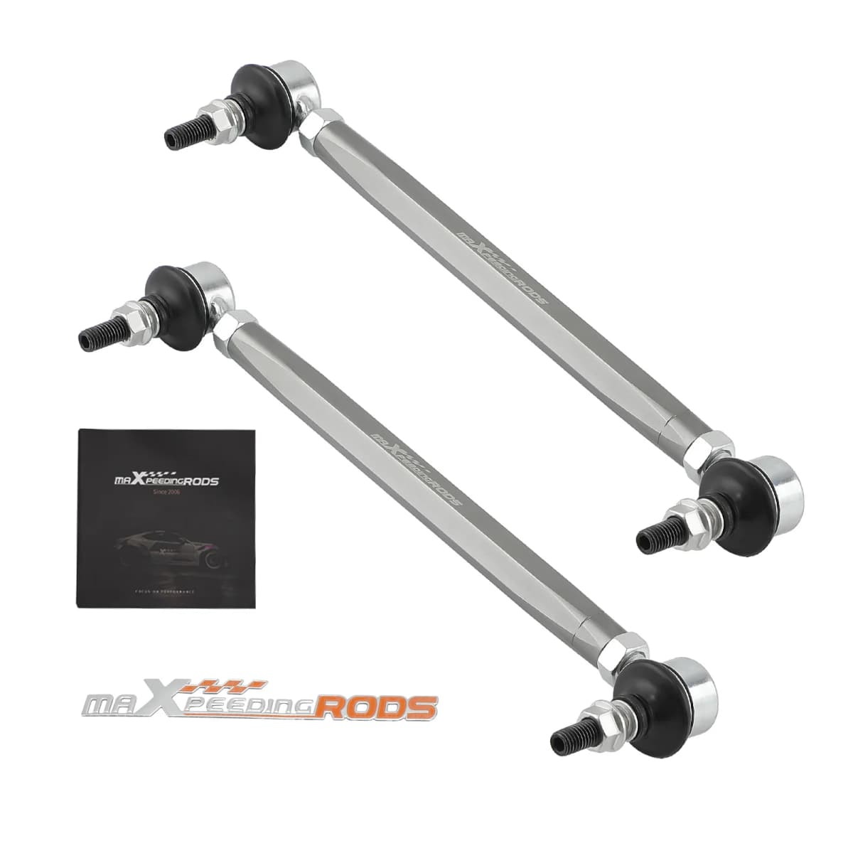 2pcs Front Adjustable Sway Bar End Links 280-330mm for Honda Civic 2016-2019 New
