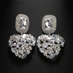 Stonefans Bilng Rhinestone Heart Dangle Earrings Luxury for Women Fashion Jewelry Square Earrings Statement 2024 Designer Y2k