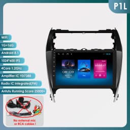 Hizpo 10.1" For TOYOTA Camry 2012 2013 2014 US Version Car Radio Multimedia Player Navigation Wireless CarPlay Android 13 7862