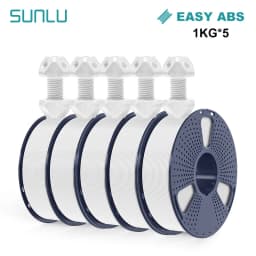 SUNLU 3D Filament PETG/EASY ABS/TPU/ASA Filamnet 1.75mm 5Roll 1KG（TPU 0.5KG/Roll） 3D Printer Filament for 3D Printer