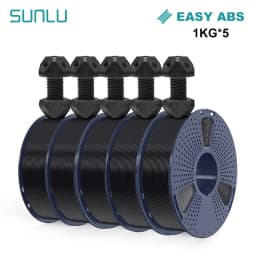 SUNLU 3D Filament PETG/EASY ABS/TPU/ASA Filamnet 1.75mm 5Roll 1KG（TPU 0.5KG/Roll） 3D Printer Filament for 3D Printer
