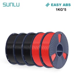 SUNLU 3D Filament PETG/EASY ABS/TPU/ASA Filamnet 1.75mm 5Roll 1KG（TPU 0.5KG/Roll） 3D Printer Filament for 3D Printer