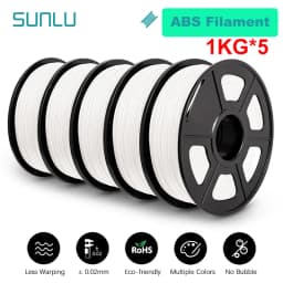 SUNLU 3D Filament PETG/EASY ABS/TPU/ASA Filamnet 1.75mm 5Roll 1KG（TPU 0.5KG/Roll） 3D Printer Filament for 3D Printer