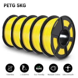 SUNLU 3D Filament PETG/EASY ABS/TPU/ASA Filamnet 1.75mm 5Roll 1KG（TPU 0.5KG/Roll） 3D Printer Filament for 3D Printer