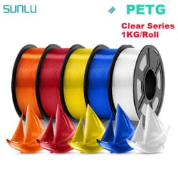 SUNLU 3D Filament PETG/EASY ABS/TPU/ASA Filamnet 1.75mm 5Roll 1KG（TPU 0.5KG/Roll） 3D Printer Filament for 3D Printer
